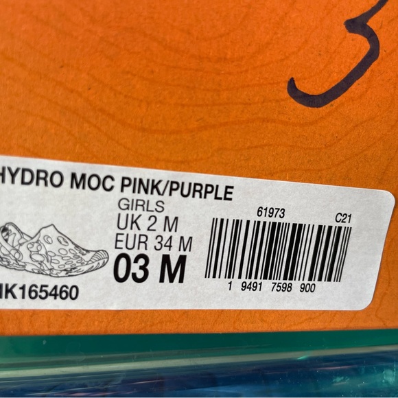 Merrell girls pink & purple Hydro moc clogs NIB - Picture 8 of 9